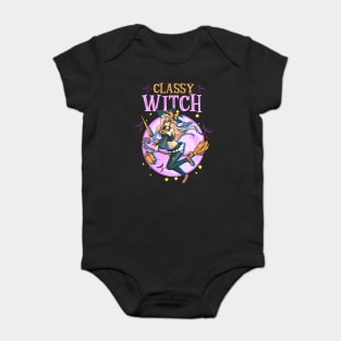 Anime Classy Witch Design Baby Bodysuit